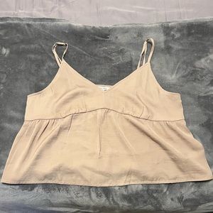 American Eagle Crop Top Babydoll Camisole Blouse